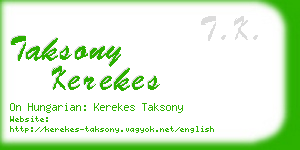 taksony kerekes business card